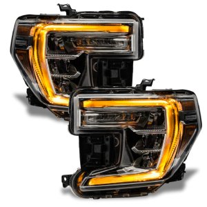GMC Sierra 1500 Headlight DRL Upgrade Kit - ORACLE Lighting - ColorSHIFT w/o Controller - RGB+W - `19-`21